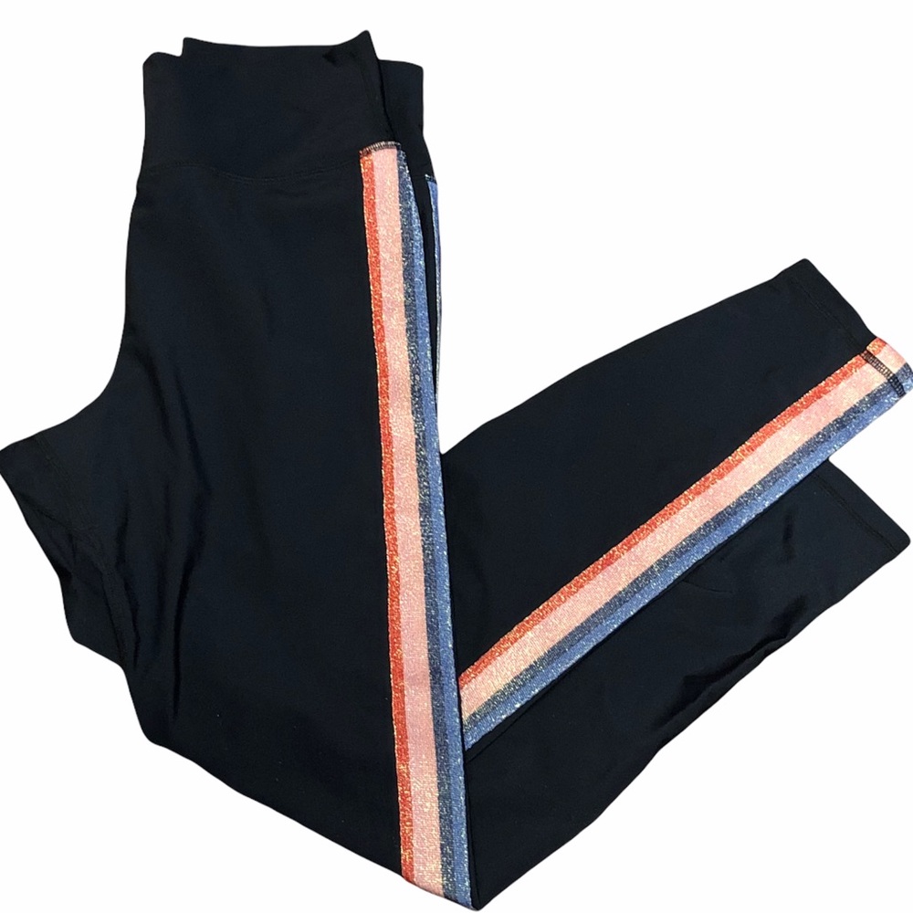 Spiritual Gangster leggings with rainbow stripe